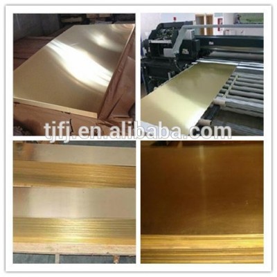 Mill Finished Alloy Copper brass Sheet for Decoration